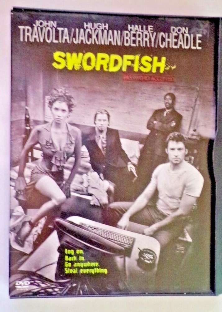 Swordfish ~ Hugh Jackman ~ Halle Berry ~ Don Cheadle ~ John Travolta  DVD (2001)