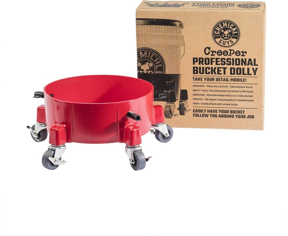 Creeper Rolling Bucket Dolly for Car Washing, Detailing, Garage & More