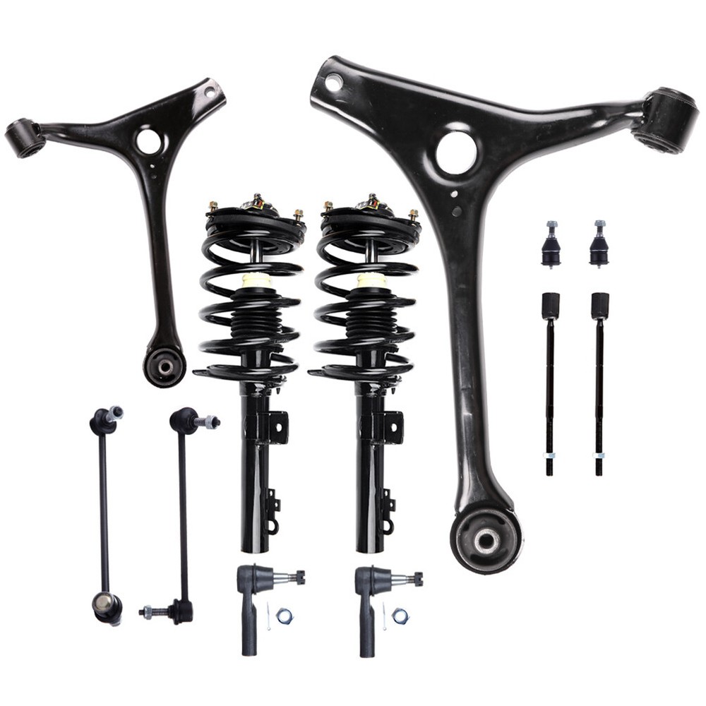 Ford Taurus 1998-2007 Front Complete Struts Sway Bar Tie Rods Ball Joint Kit