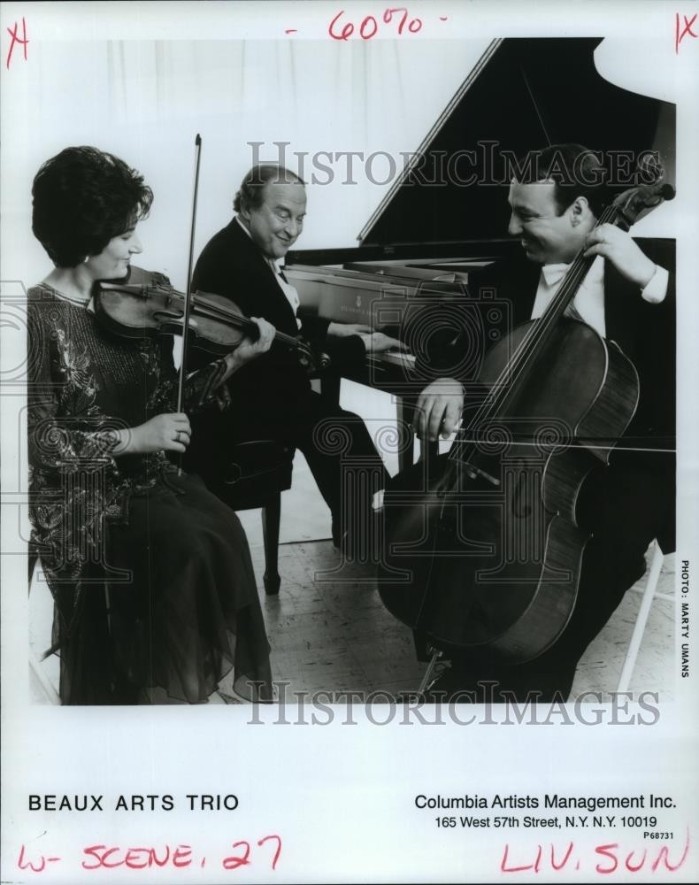 1992 Press Photo The Beaux Arts Trio, a classical music chamber group.