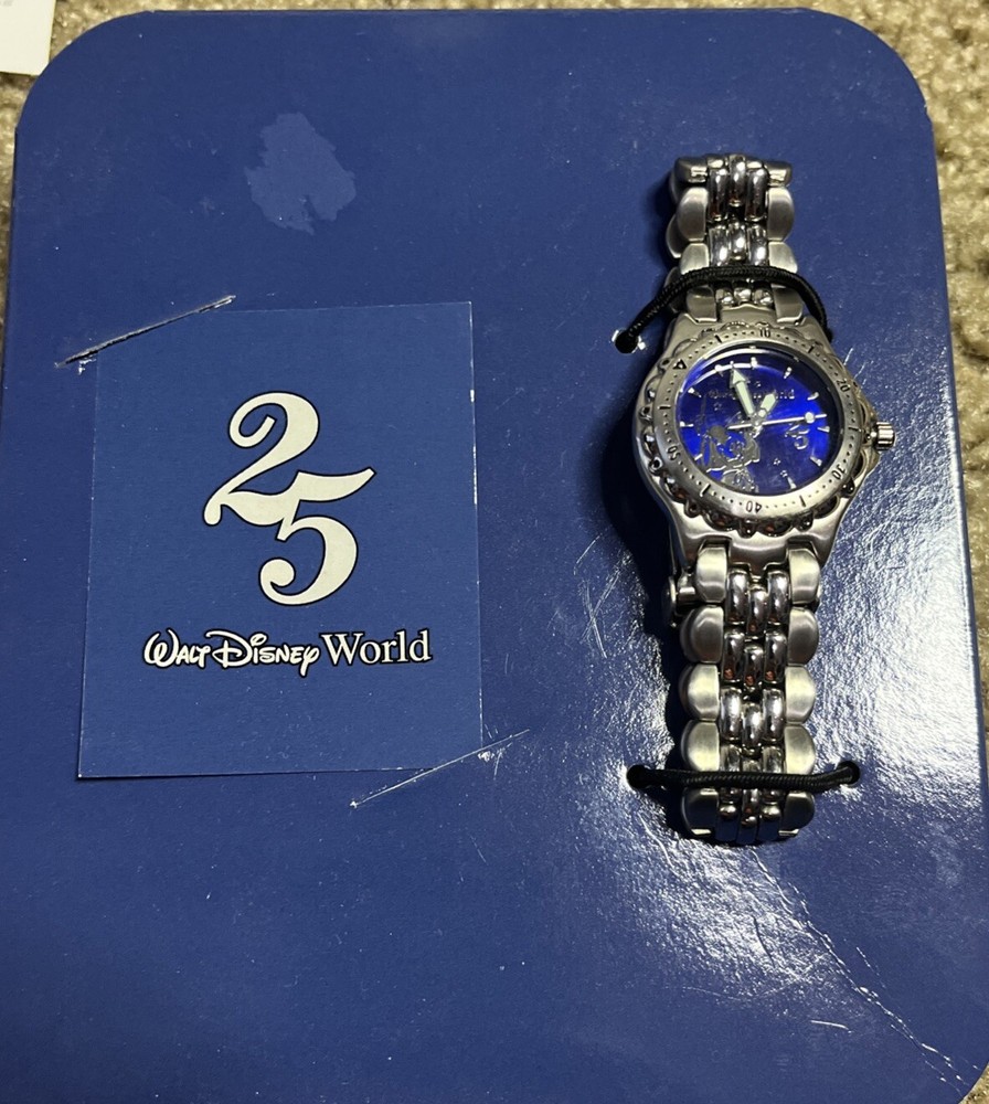 25th Anniversary Sorcerer Mickey Disney World Watch with COA