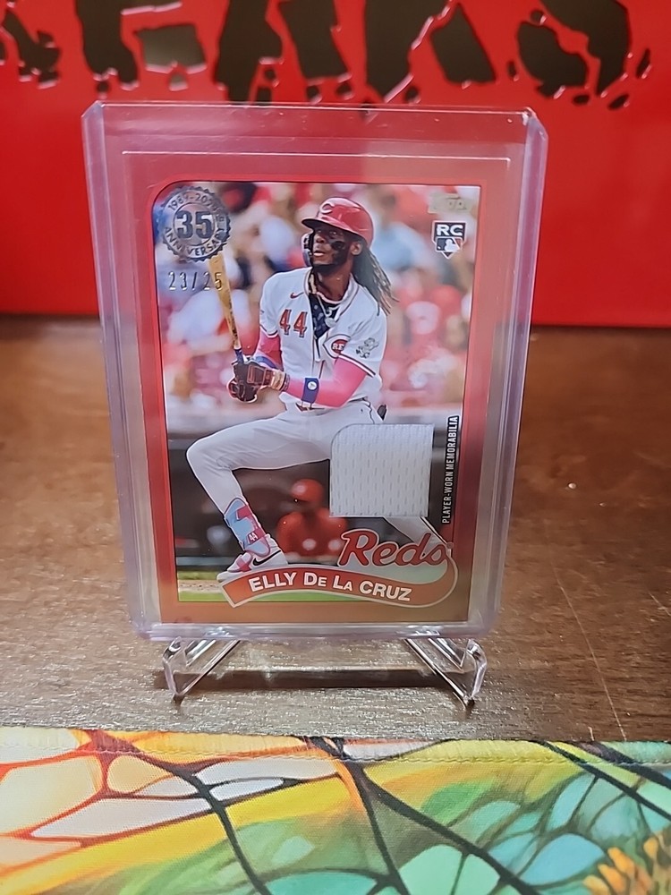 2024 Topps Update Series - 1989 Topps Baseball Relics Elly De La Cruz  RC /25