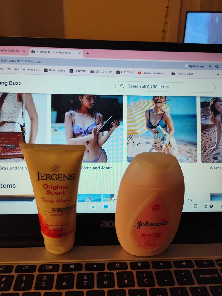 Travel-Size Jergens Cherry & Johnson's Baby Lotion Bundle New