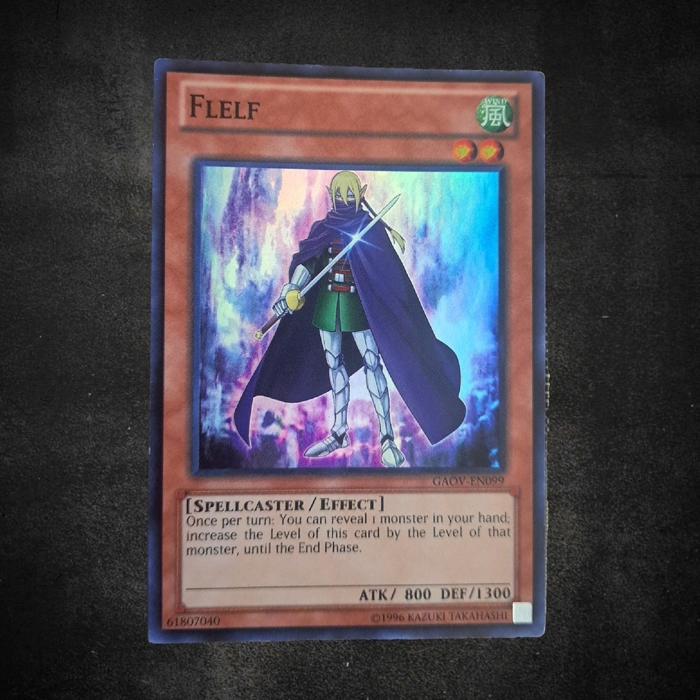 1996 Yu-Gi-Oh Flelf GAOV-EN099 Super Rare Collectible Card