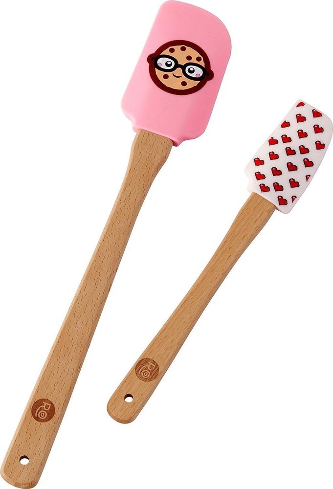 Wilton ROSANNA PANSINO Nerdy Nummies Silicone Spatulas, 2-Count Set