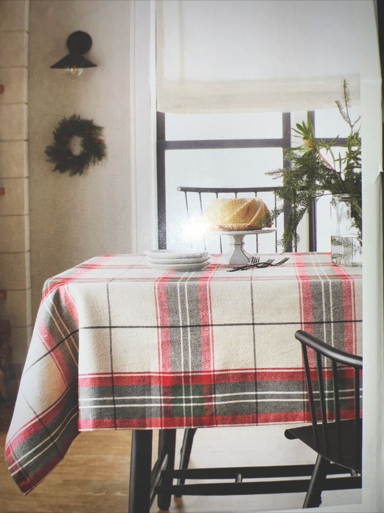 Magnolia Holiday Plaid Tablecloth 60x84 Oblong by Hearth & Hand