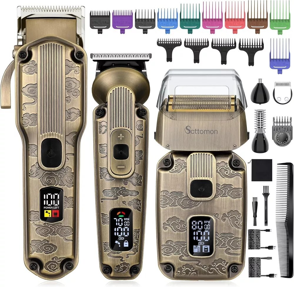 Beard Trimmer Kit Hair Clipper Set Professional Hair Trimmer Electric Foil Shave