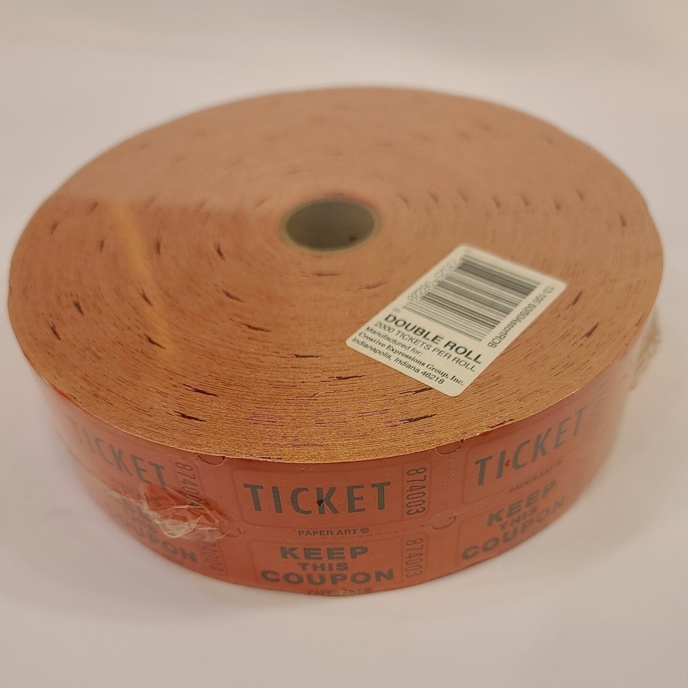 Double Raffle Tickets Red - 