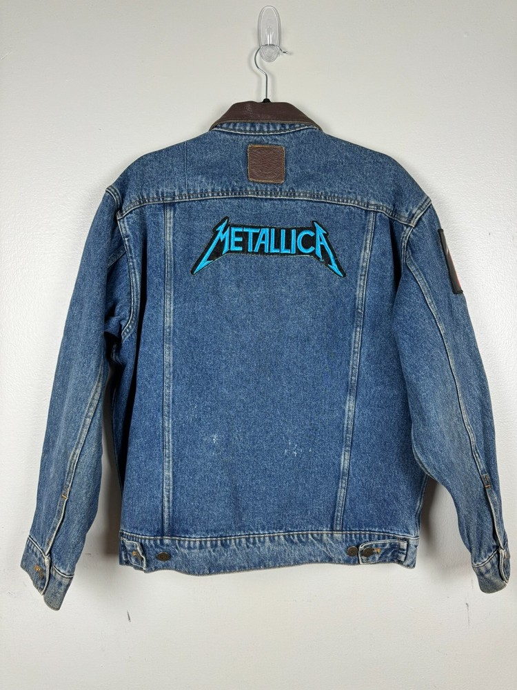 Vintage Metallica Marlboro Jacket Denim Jean One Of A Kind Men’s