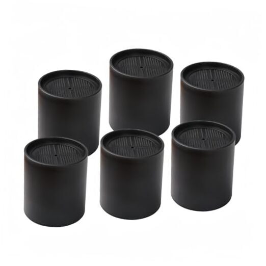 Bed Risers 4 Inch Heavy Duty Bed Furniture Risers with Non-Slip Round/6 Pack