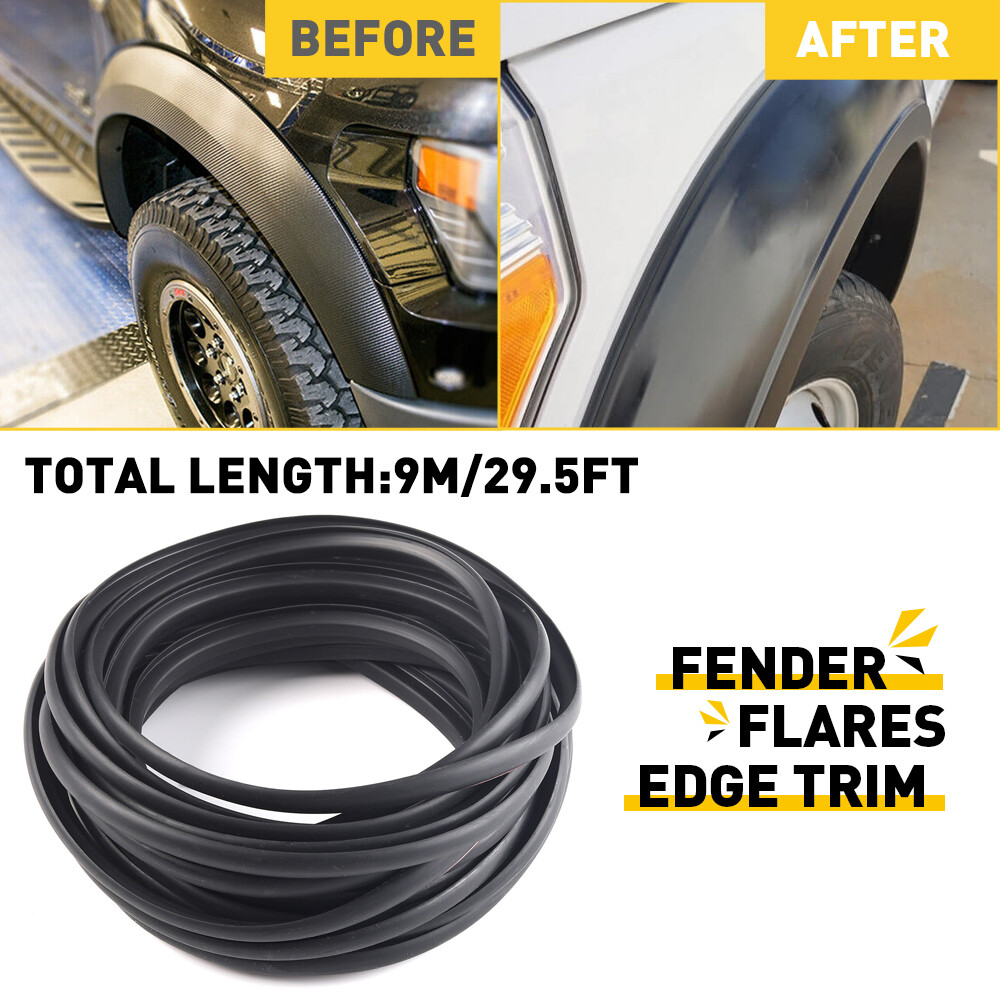 FENDER FLARES Edge Trim Rubber Gasket Seal Strip 9m for GM Truck Wheels