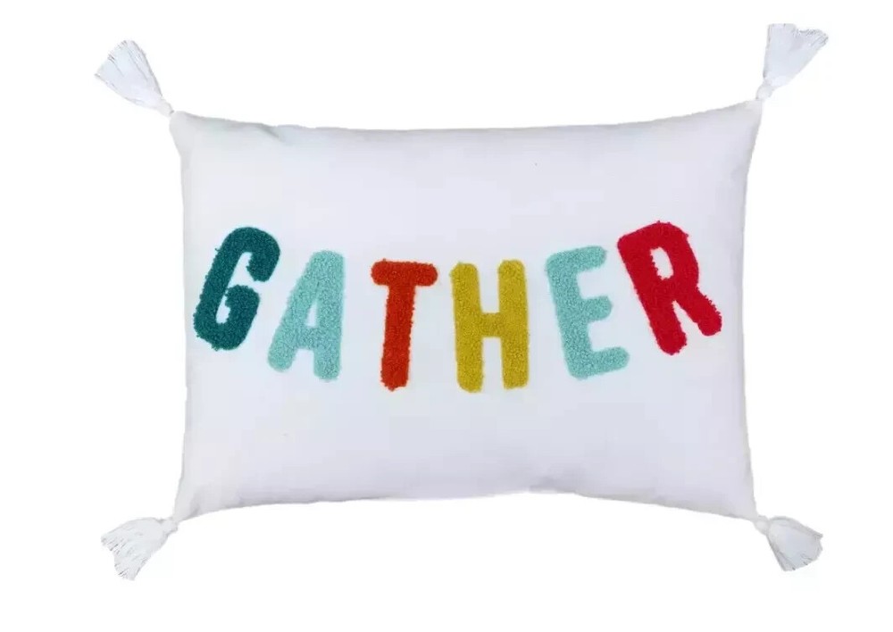 2 Gather Pillows Bullseye's Playground, Decorative Pillow, Lumbar pillow  NEW