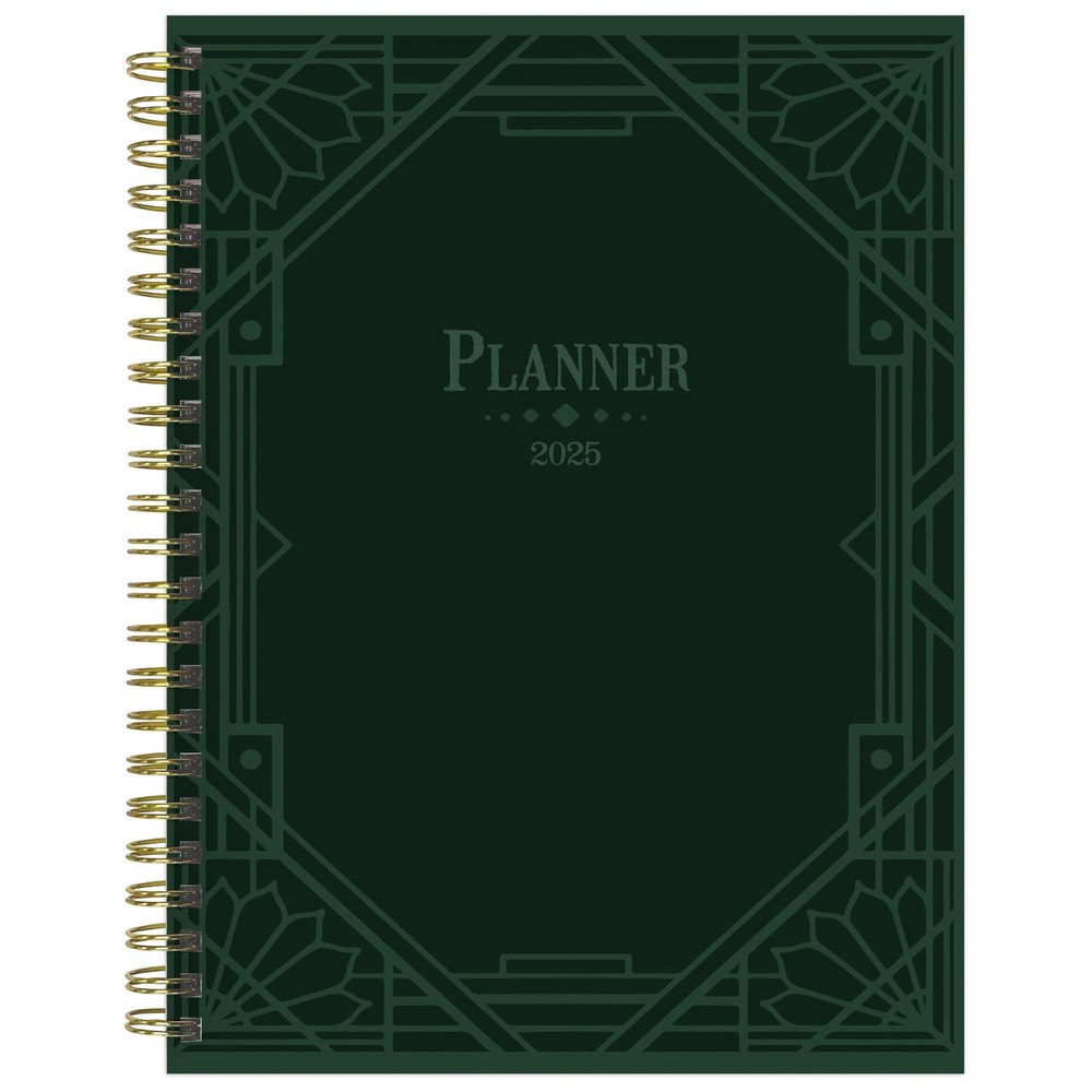 TF PUBLISHING 2025 Emerald Edition Medium Weekly Monthly Planner - Goals & Ta...