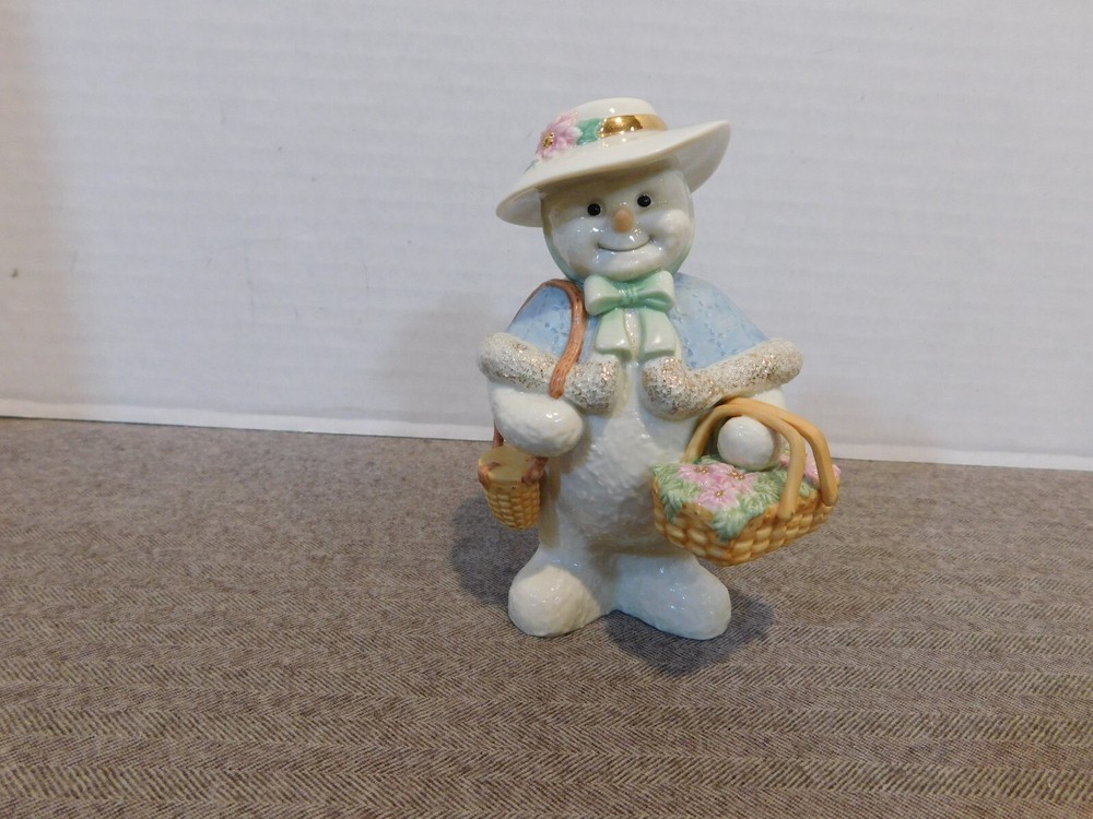 Lenox Longaberger Snowy Holiday Snowman Figure