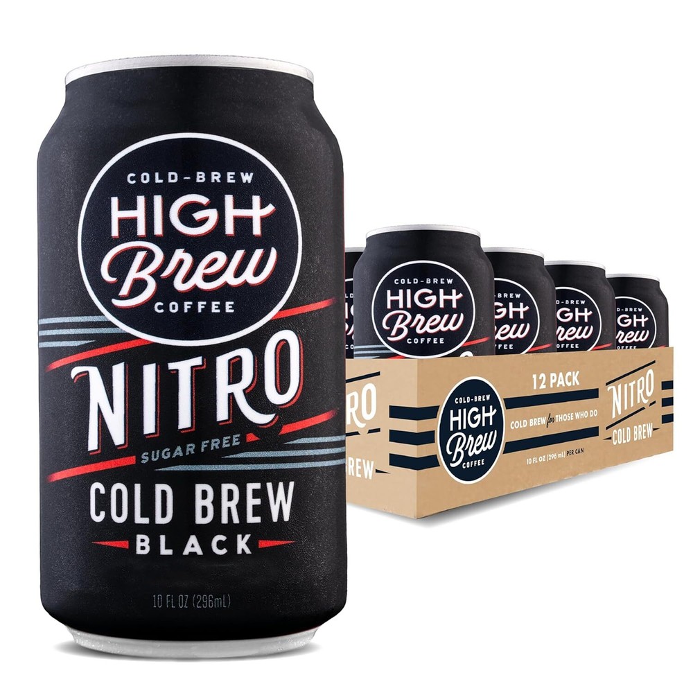 , Nitro Black, Cold Brew Coffee, Sugar Free, Dairy Free, 10 Fl Oz, Ready-To-Drin