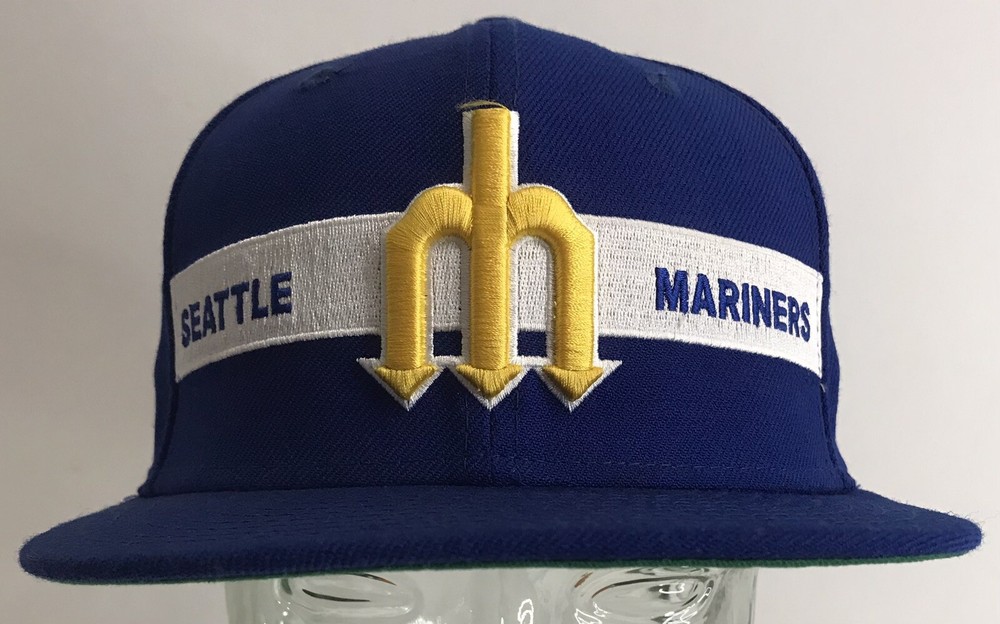 Seattle Mariners Trident Snapback Hat Cooperstown Collections New Era 100% Wool