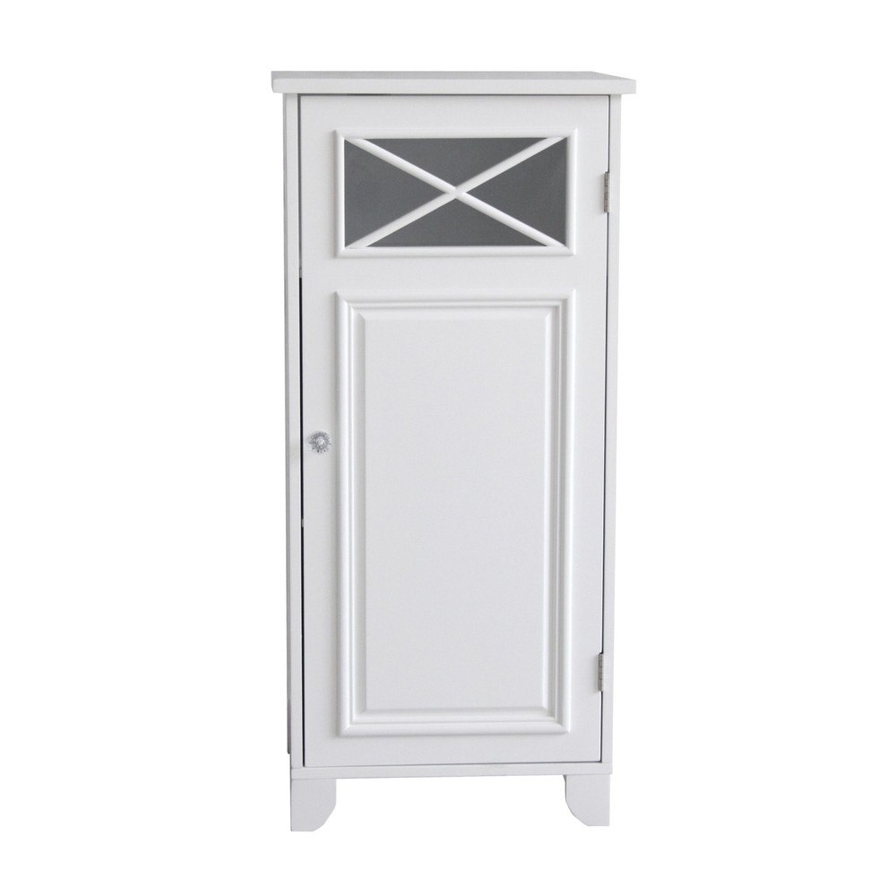 Teamson Home Dawson White Slim Freestanding Floor Cabinet