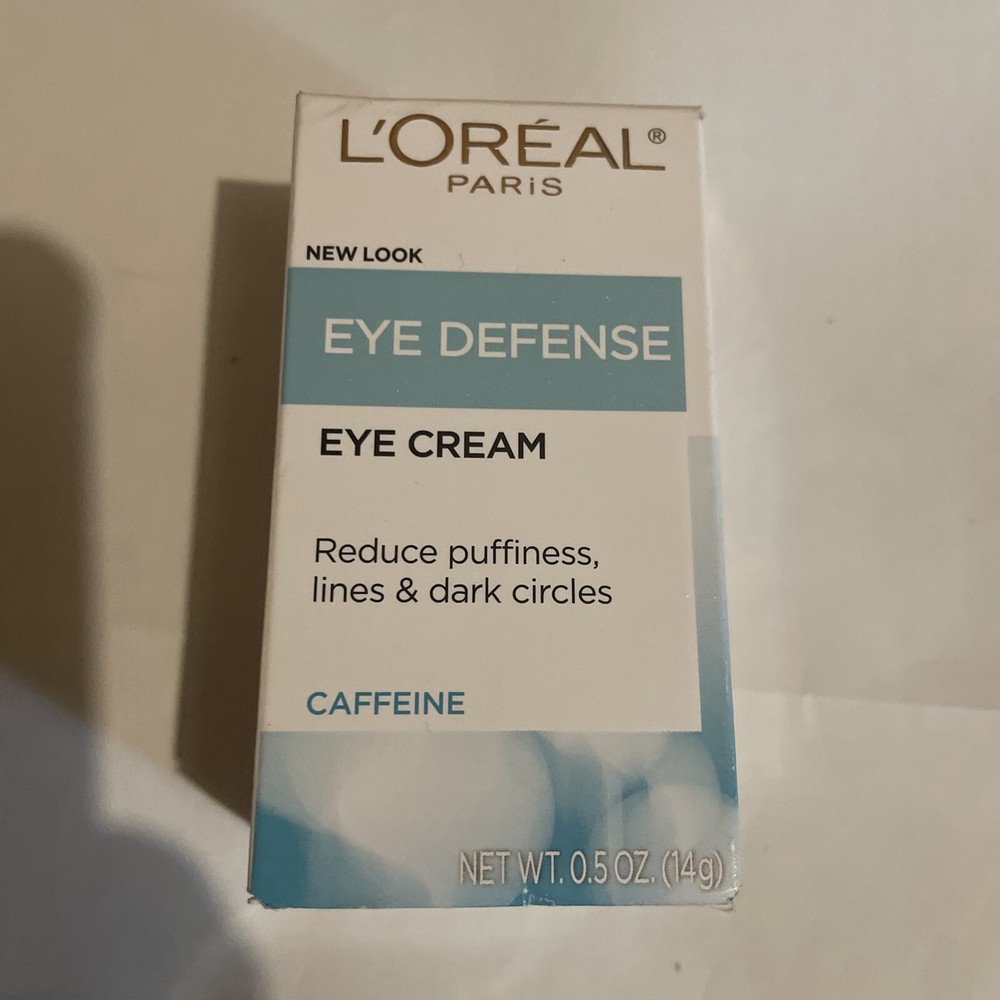 L'Oreal Paris Eye Defense Eye Cream Reduce Puffiness Lines Dark Circles 0.5 Oz