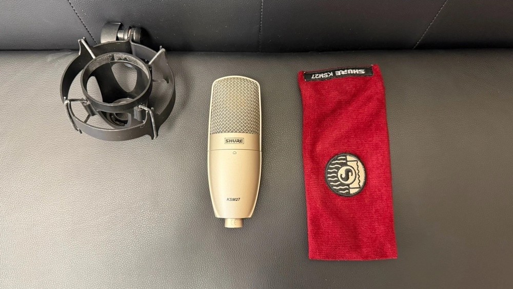 Shure KSM 27 Large Diaphragm Cardioid Condenser Microphone w/ Shock Mount