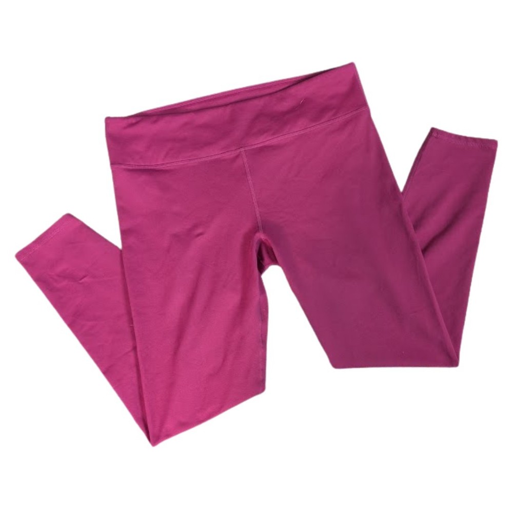 Fabletics Maroon Medium Full-Length Yoga Leggings for Women