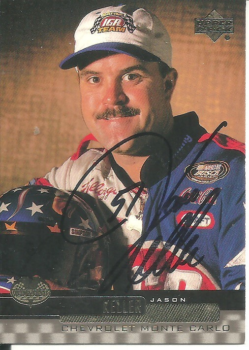 Jason Keller NASCAR Driver Autographed Upper Deck Card