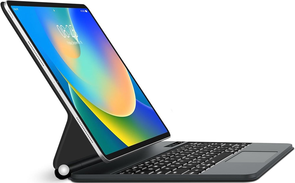 iPad Air 11 2024 & iPad Pro 11 Keyboard Case Slim Fit M2 Support 3rd 4th Gen Gray  