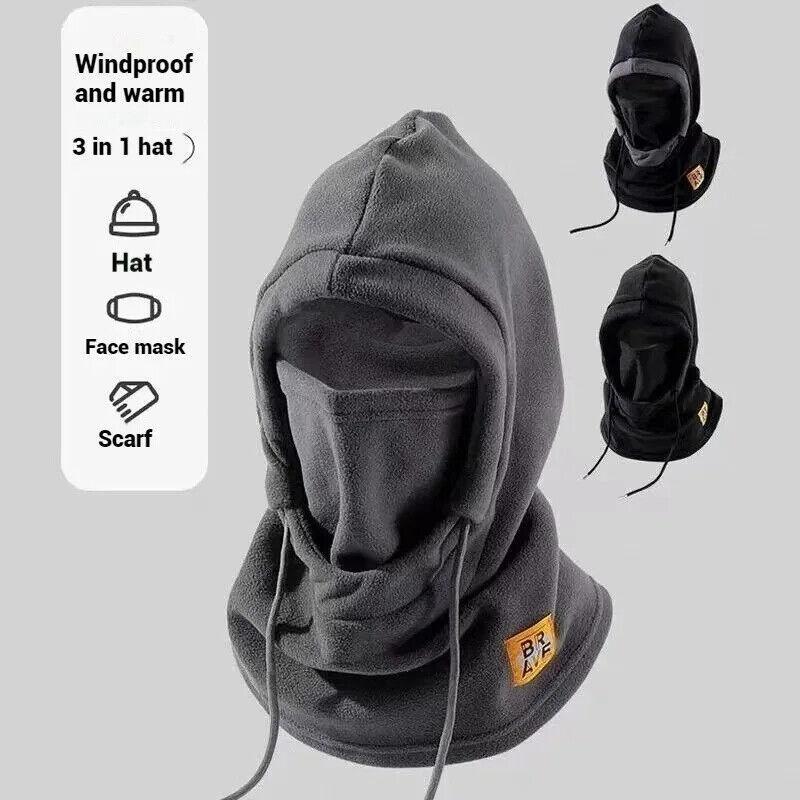 Winter Fleece Thermal Windproof Mask Balaclava Ski Full Face Mask for Men Women