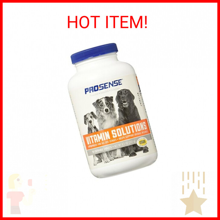 ProSense Vitamin Solutions 90 Count, Chewable Tablets for Dogs, Helps Support Ov