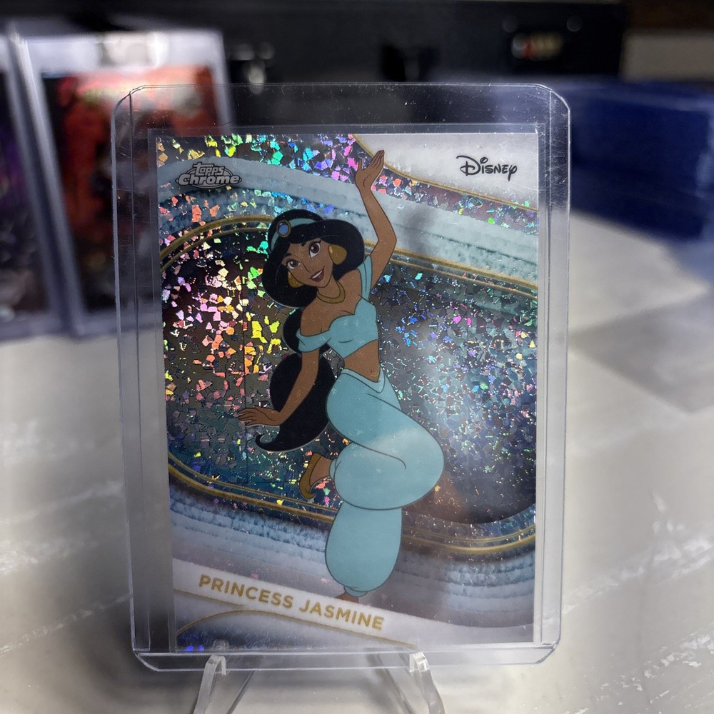 2025 Topps Chrome Disney Princess Jasmine Mini Diamonds Refractor Aladdin