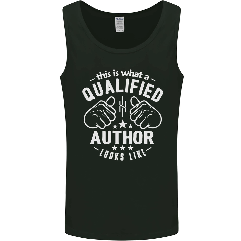 This Is What a Qualified Author Looks Like Mens Vest Tank Top