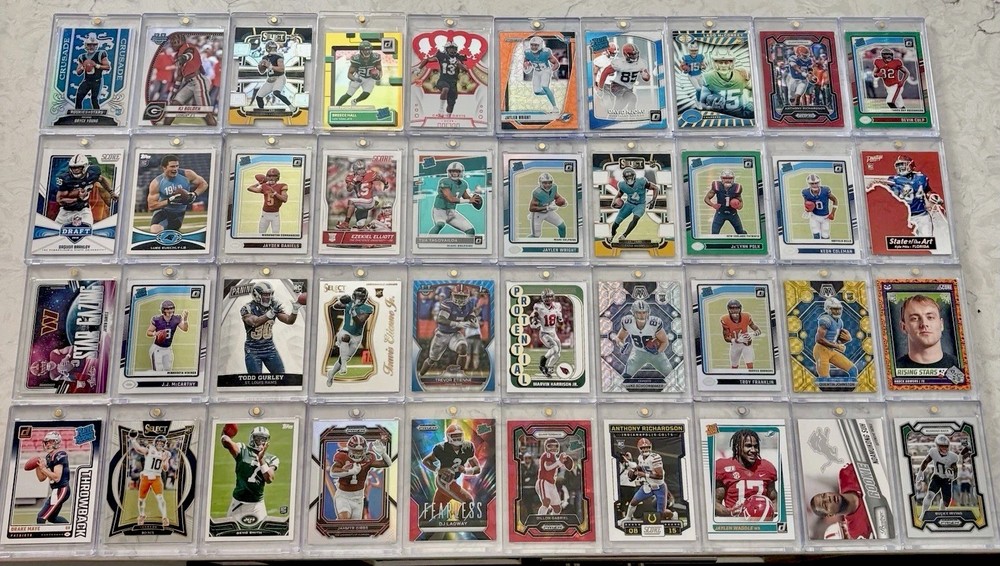 NFL All Rookie Lot (40) With Mags Included Big Names, Prospects, All NM/Mint 🔥