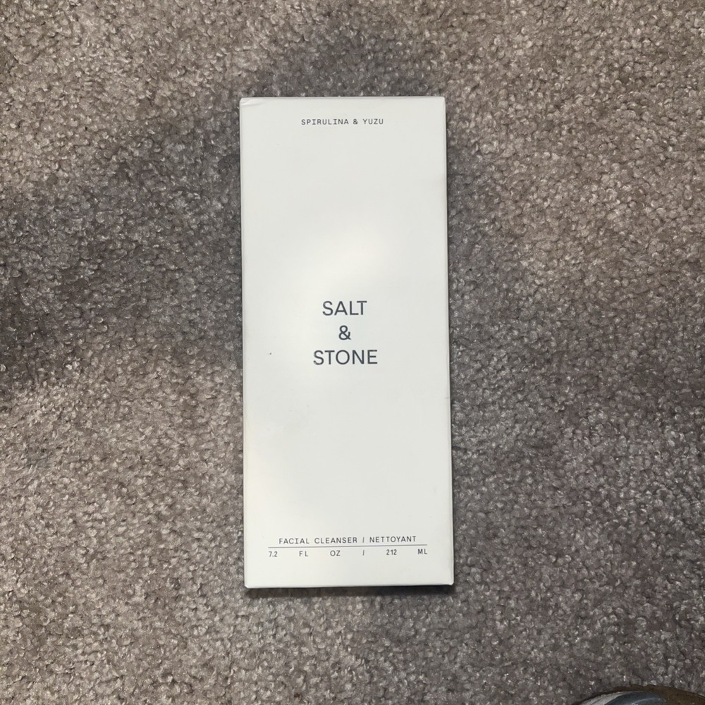 Salt and Stone Facial Cleanser with Spirulina and Yuzu 7.2 oz