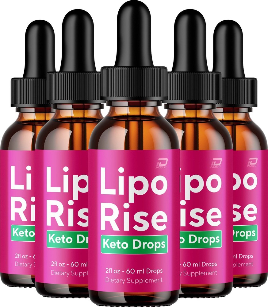(5 Pack) Lipo Rise Liquid Drops – LipoRise Natural Blend Healthy Organic Support