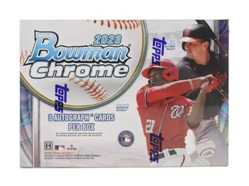 2023 BOWMAN CHROME BASEBALL FACTORY SEALED HTA CHOICE HOBBY BOX (Free shipping)