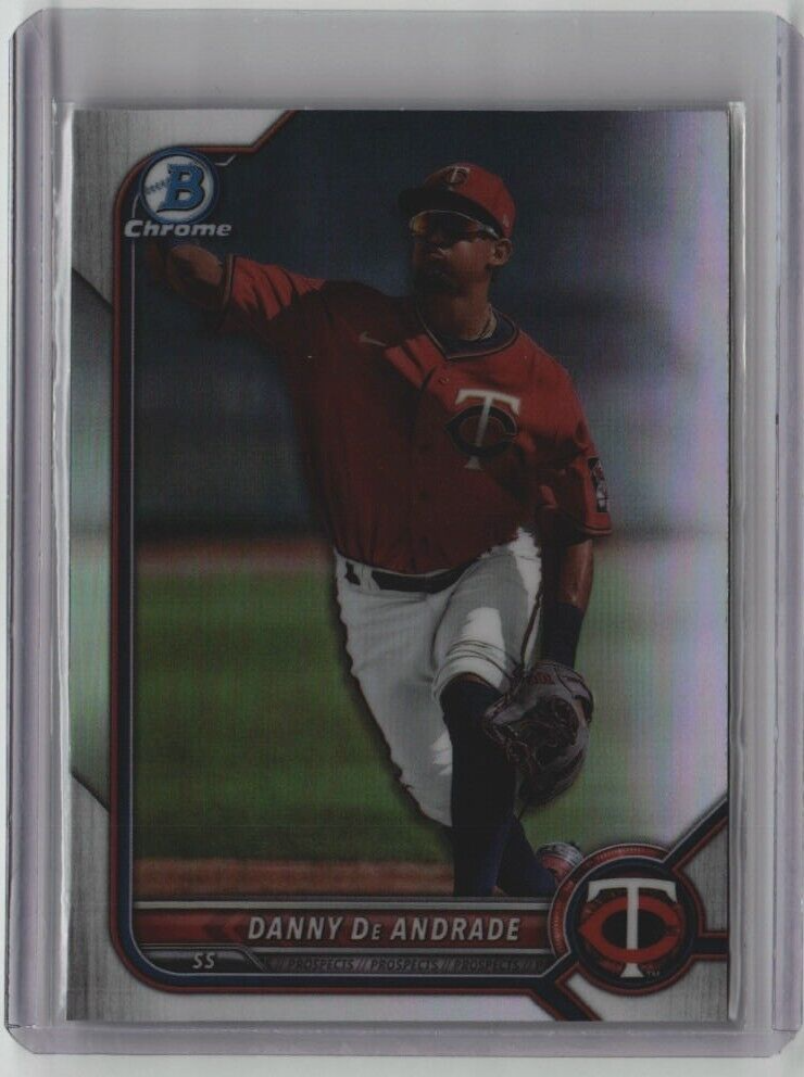 DANNY DE ANDRADE ROOKIE BOWMAN CHROME DRAFT BDC-107 2022 MINN TWINS FREE SHIP