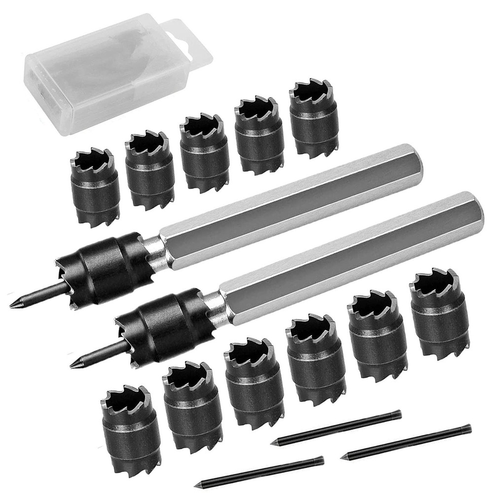 Reppkyh 15-Pack Spot Weld Cutter Sets - Double Sided 3/8