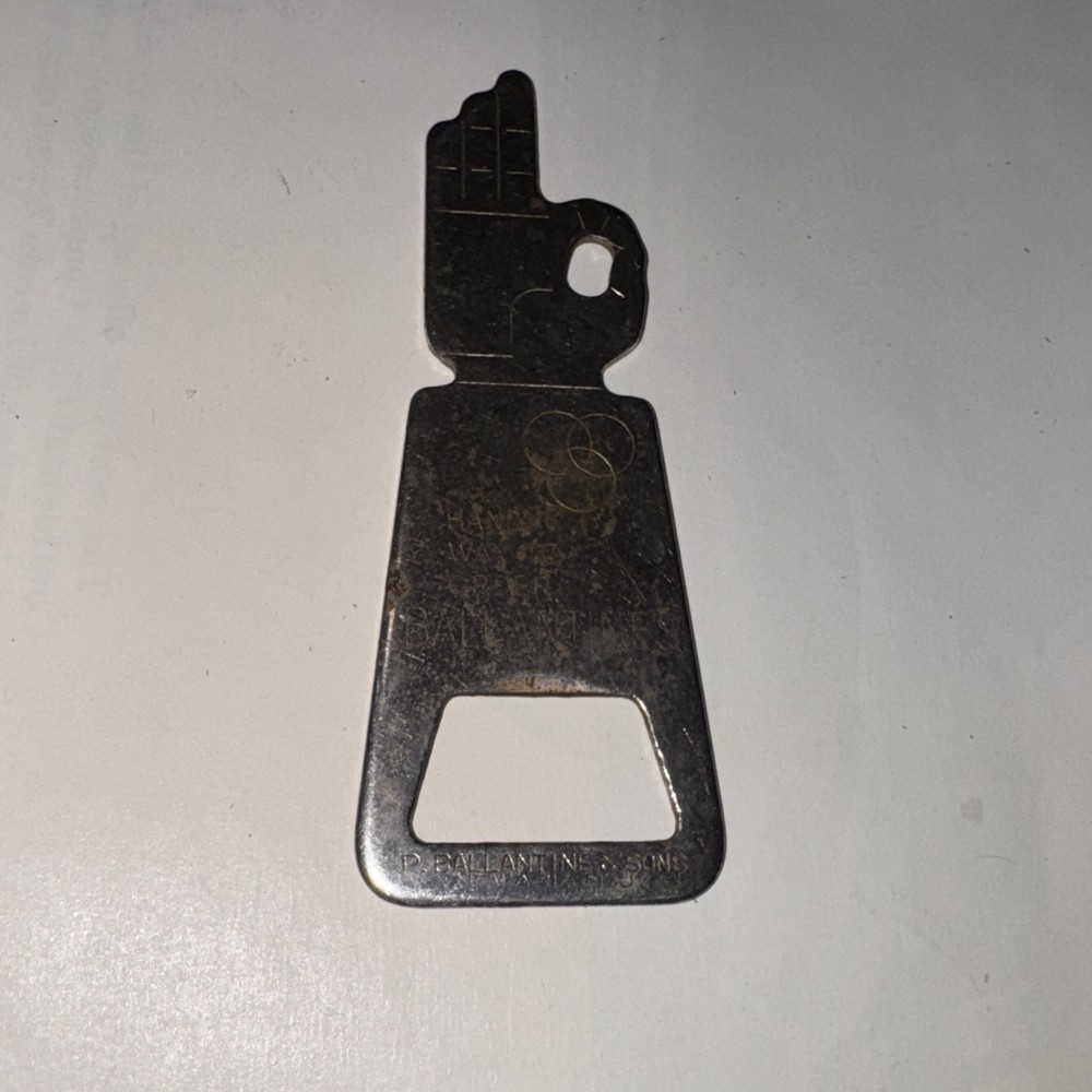 Vintage Ballantine Beer “Handy Way To Order” Bottle Opener - RARE
