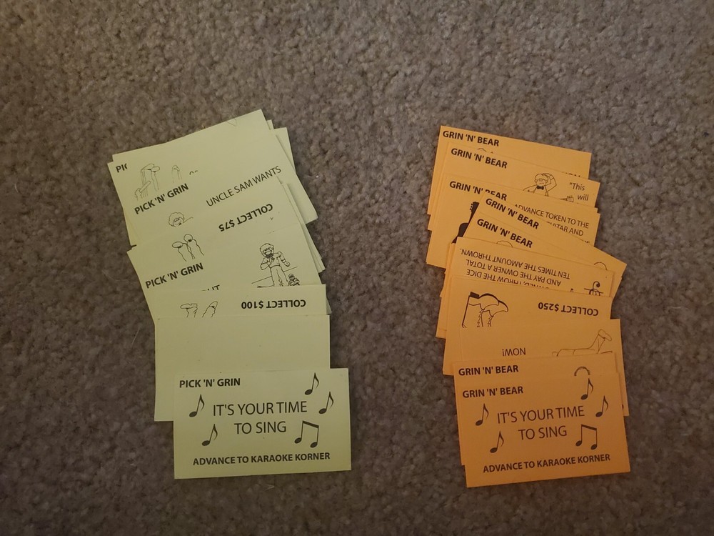 CountryOpoly replacement parts Pieces Chance Cards Late For The Sky Games