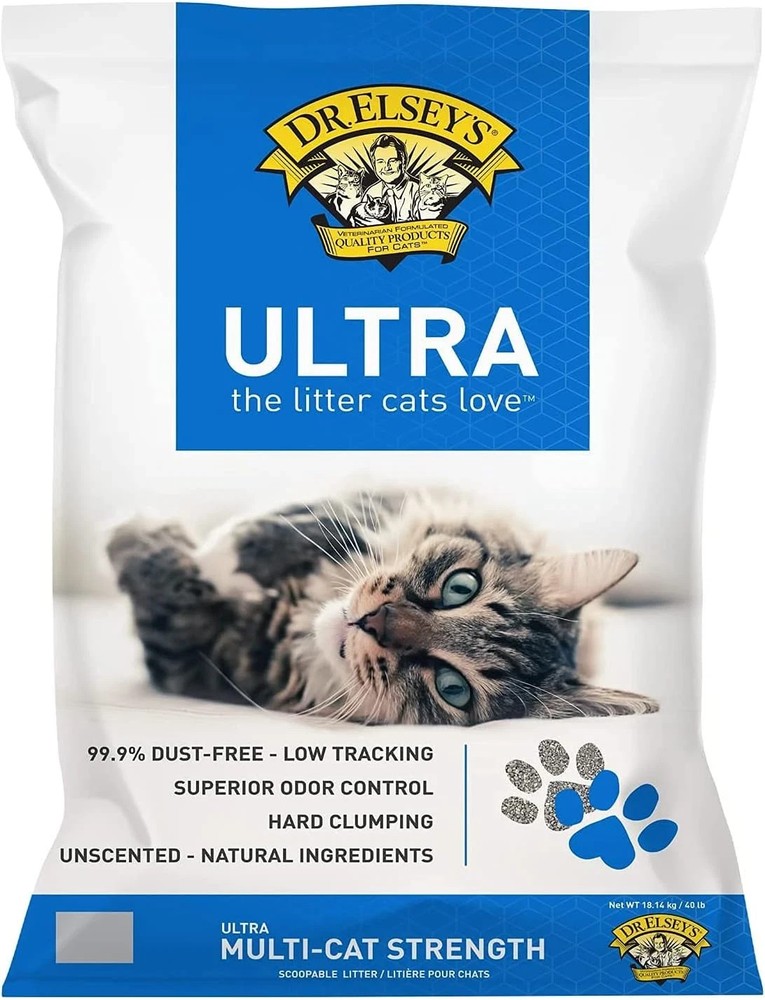 Dr. Elseys Ultra Premium Clumping Cat Litter 99.9% Dust-Free Low Tracking Formula