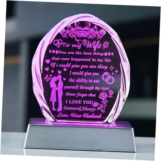Gifts for Wife with Colorful LED Base from Husband Wife Gifts With Light