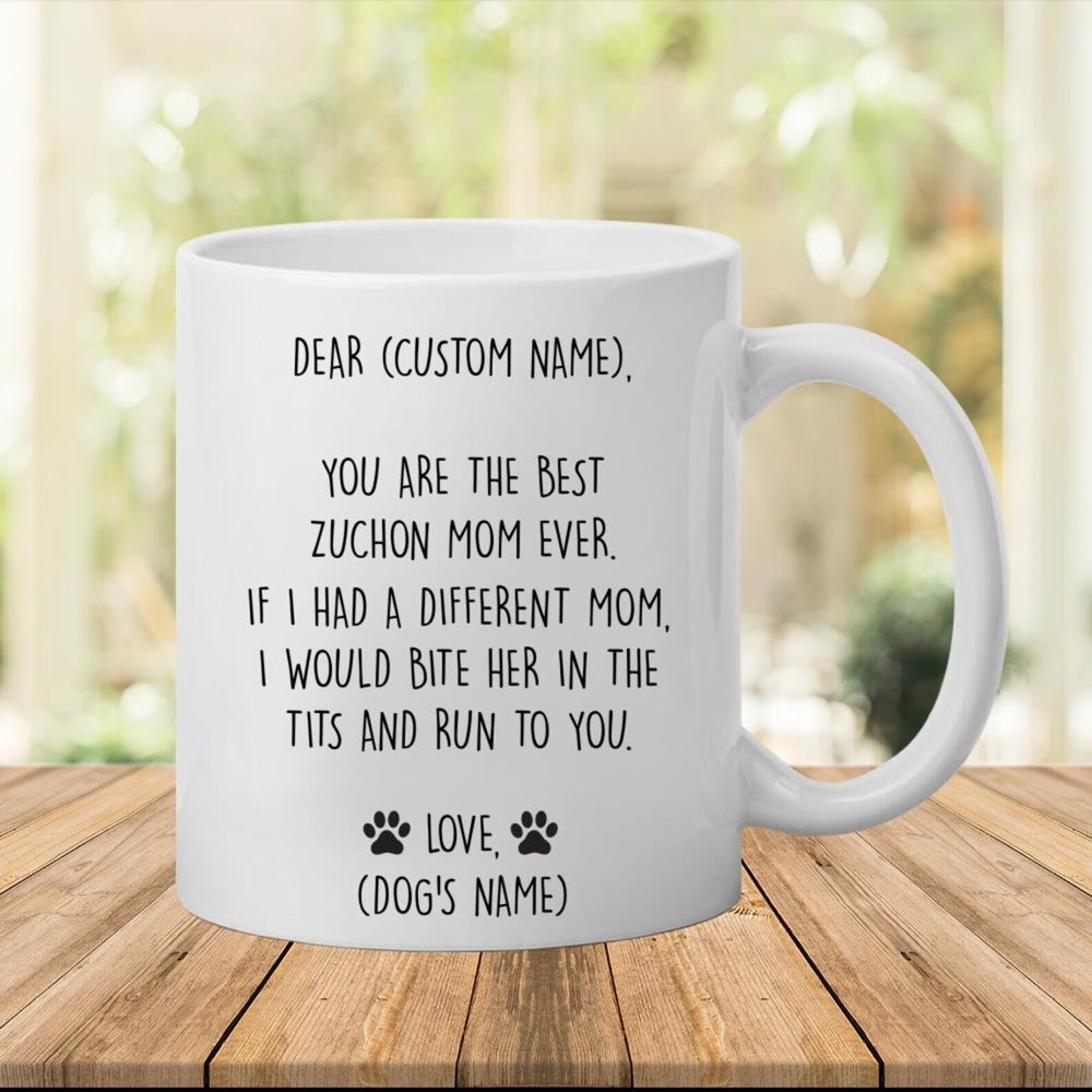 Zuchon Mug Best Zuchon Gift Funny Mug For Zuchon Mom Dad Zuchon Gift For Women