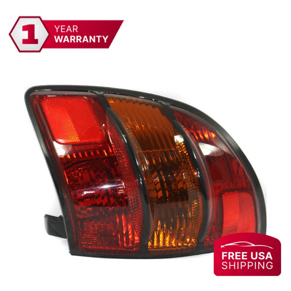 Amber & Red Halogen Tail Light for 03-08 Pontiac Vibe Passenger Side Base Model