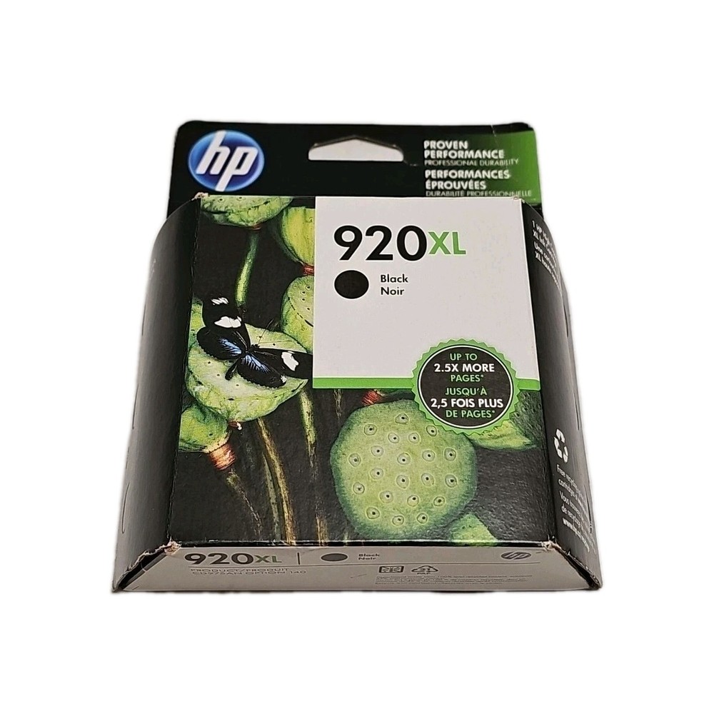 HP 920XL Black Ink Cartridge (CD975AN)  NIB 920 XL SEALED OEM - Exp 2014