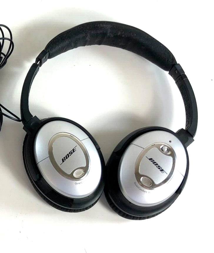 Bose QC15 Quiet Comfort 15 Acoustic Noise Cancelling Headphones W/Case Tested