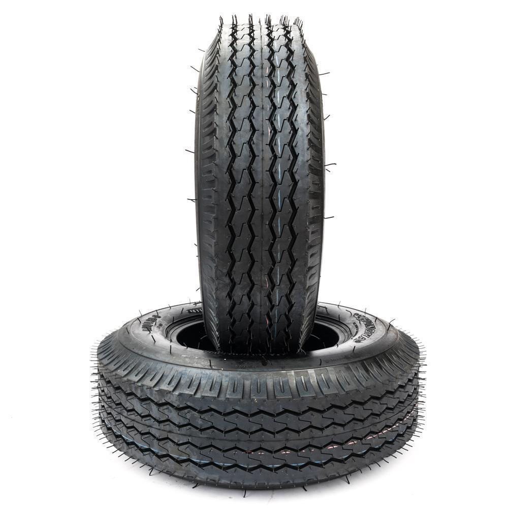 Durable Two-Pack 4.80-8 Lawn Mower Tires, Supports 660 lbs, Front & Rear, Warranty Included