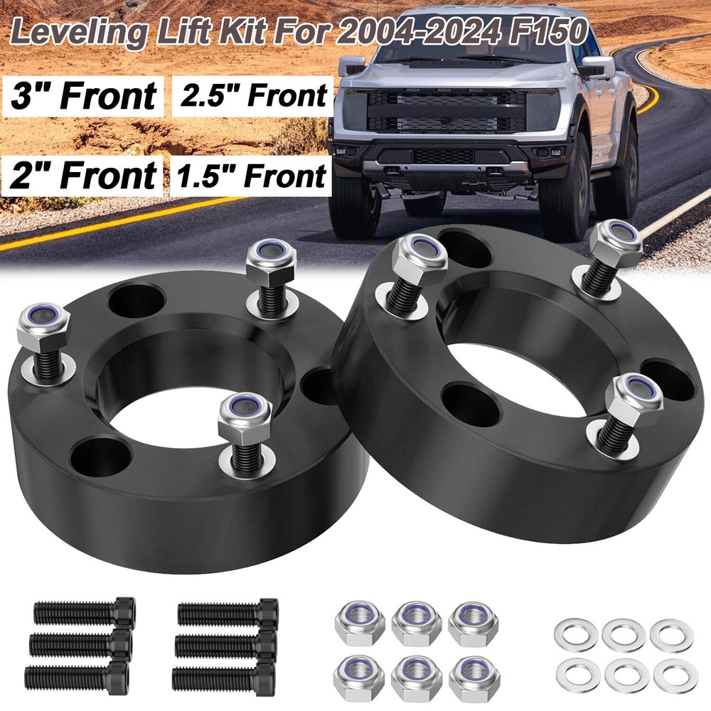 1.5-3 Inch Front Leveling Lift Kit Strut Spacers for Ford F150 2004-2024 Models