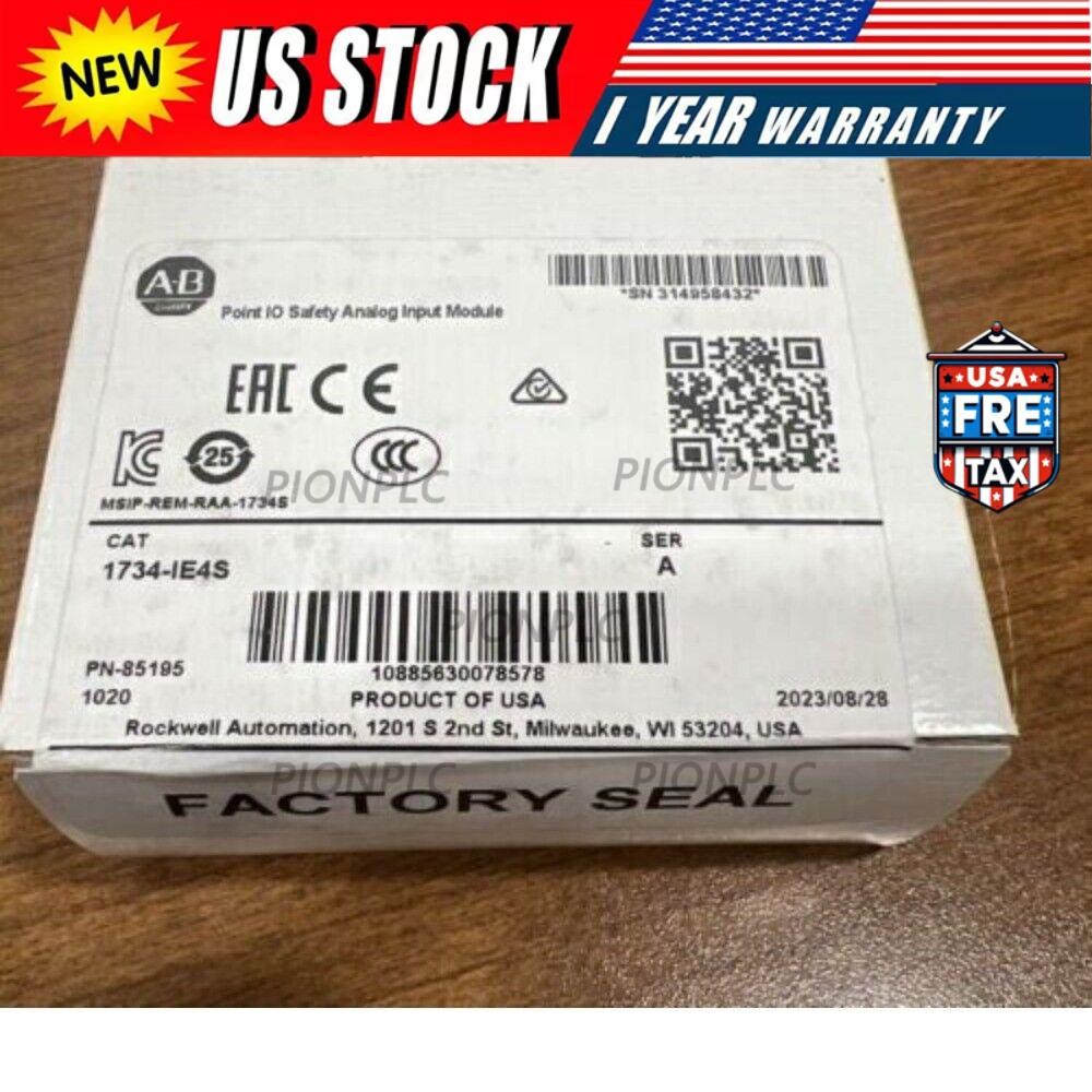 1734-IE4S Allen Bradley POINT I/O Safety Module Manufactured US Free Tax