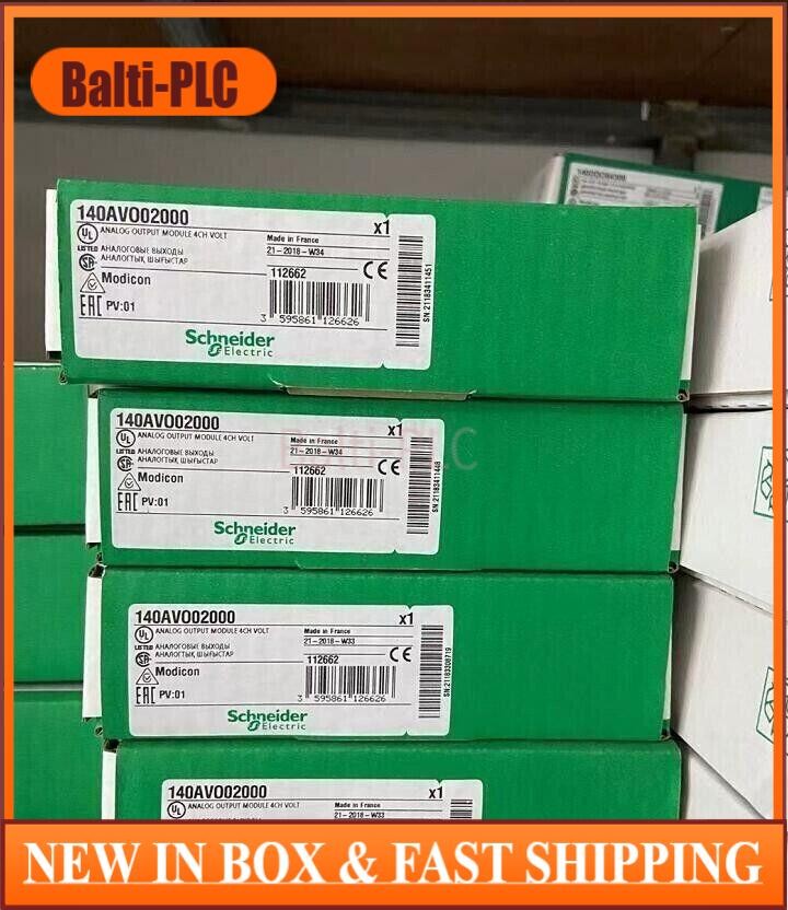 New In Box SCHNEIDER 140AVO02000 Analog Output Module