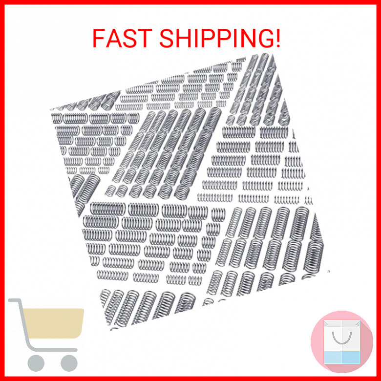 300 Pcs Stainless Steel Compression Springs Assortment Kit in Various Sizes