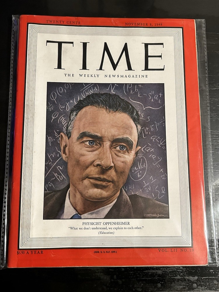 Time Magazine November 8, 1948 Physicist Oppenheimer
